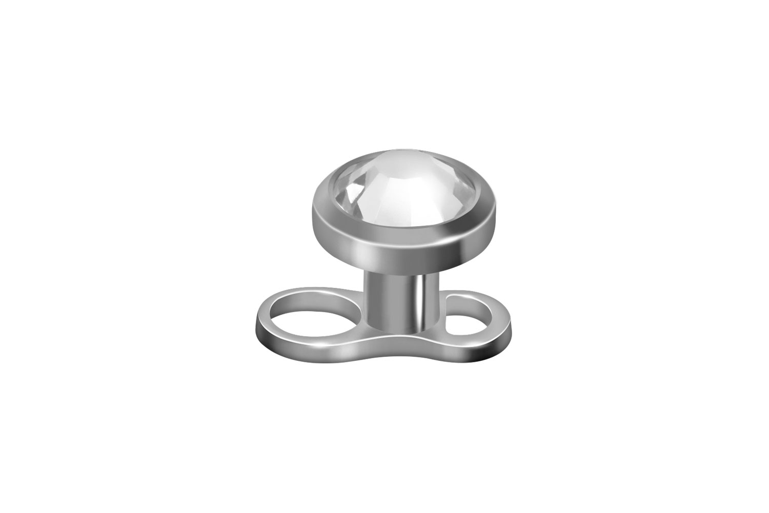 Titan Mini Dermal Anchor DISC + KRISTALL von Piercingline